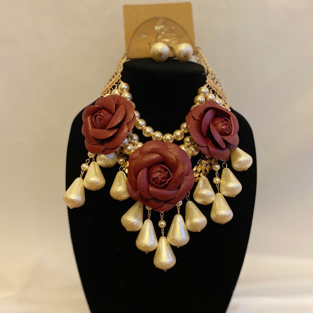 Necklace and earrings set